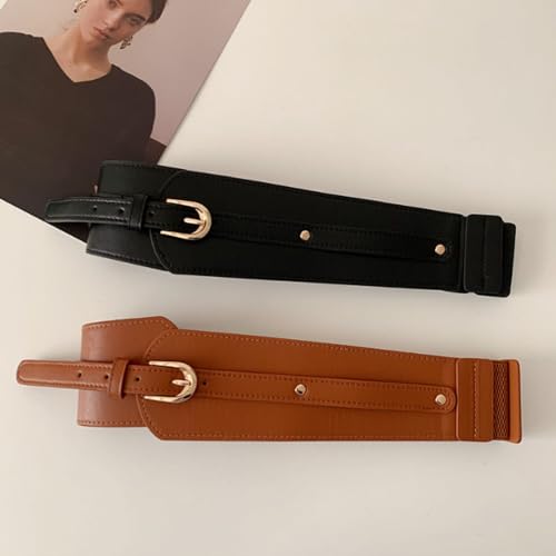 Outerwear Waist Belts Wide Retro Versatile Fashionable Decorative Waist Belt Suitable for Suits Dresses Coats4