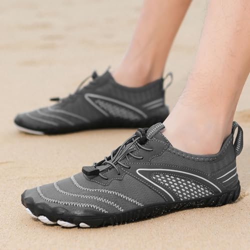 Image of Hiking Barefoot Shoes for Women Men Breathable & Non-Slip Athletic Barefoot Wide Toe Water Shoes Lightweight Perfect for Walking,Running,and Swimming