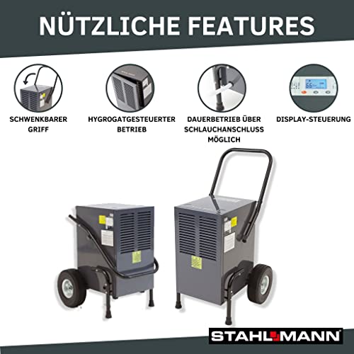 STAHLMANN Luftentfeuchter Bautrockner LE60 PROFI- Maschine max. 60L/ 24-4