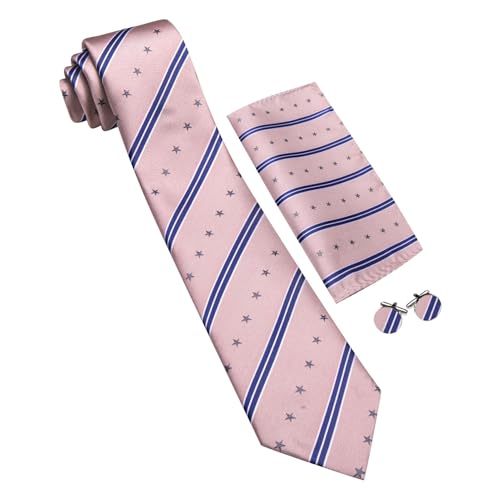 Image of Barry.Wang Man Tie Sets Skull Ties Animal Extra Long Necktie Silk Woven Handkerchief Cufflinks Festival Party Gift