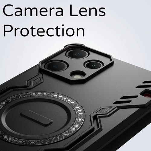 Image of ShieldTech Back Cover Case for Nothing Phone 3a Lite 5G | 360 Protection Mobile Phone Case | Mag-Safe | Camera Protection | Back Cover for Nothing Phone 3 a Lite 5G / 3a Lite 5+G - Black TPU+PC