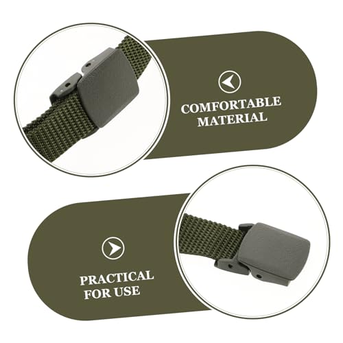 4pcs Adjustable Nylon Tactical Waist Belt for Men Heavy Duty Multi-Functional Outdoor Training Canvas Belt Quick-Release Buckle3