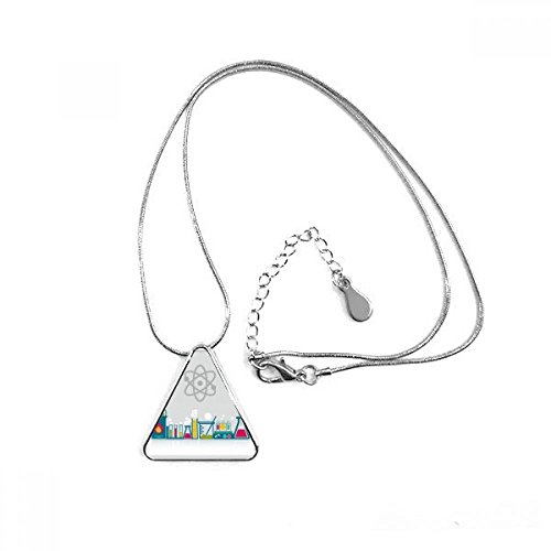 Outil chimie forme de triangle pendentif pour amoureux de réaction chimique et savoir