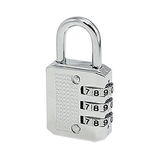 Image of Aexit 3 Digit Padlocks & Hasps Luggage Backpack Lock Resettable Combination Combination Padlocks Padlock