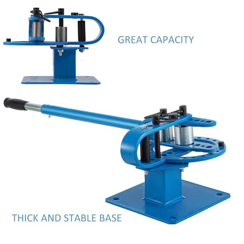 Curvatubi manuale resistente - Macchina da banco per acciaio, metallo, rame da 1-3 pollici, perfetta per officine di riparazione e progetti di costruzione