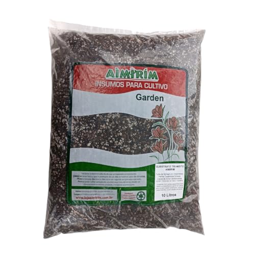 10 Litros Substrato Misto: Turfa, Perlita E Casca de arroz carbon...