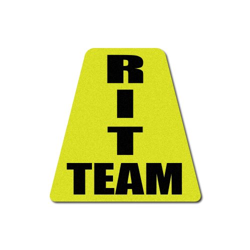 Firefighter Helmet Tetrahedron Fire Helmet Stickers - RIT Team - Rapid Intervention Team Tetrahedron