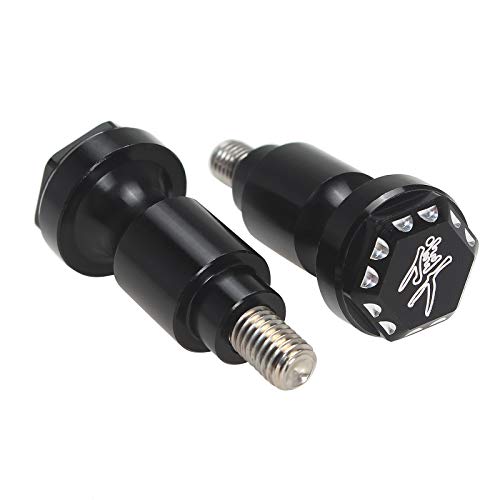 Image of Rear Seat Thumb Screw Bolt, Quick Mount Tail Bolts Screws Cap Compatible with Suzuki GSX1300R Hayabusa 1999-2020 (2 PCS, Black)