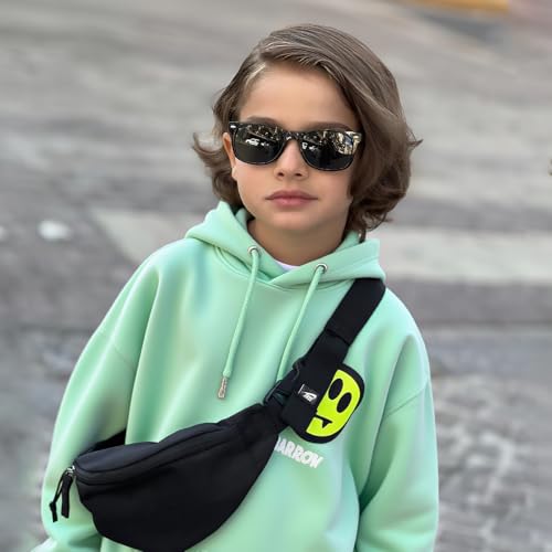 Image of SEKKAF Kids Polarized Sunglasses for Boys Girls,Retro Toddler Sun Glasses UV Protection Shades