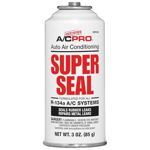 InterDynamics Car Air Conditioner, Certified A/C Pro Refrigerant Leak Stop Kit for R134A Car Air Conditioners, 3 Oz Each Cover