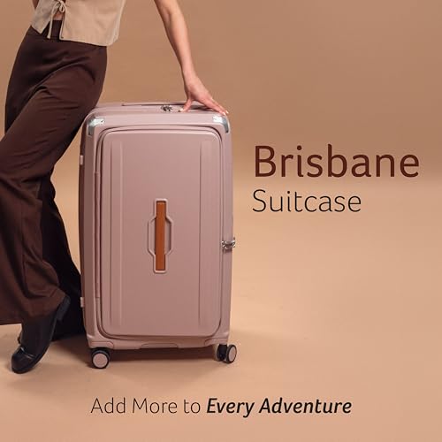 Image of Acer Brisbane Suitcase, 28 inch Check-in, with 360 Degree Spin 8 Wheels, Double TSA Lock, Dual Opening (Top and Mid), Expandable, Recycled Polyseter Material, Jacaranda Pink