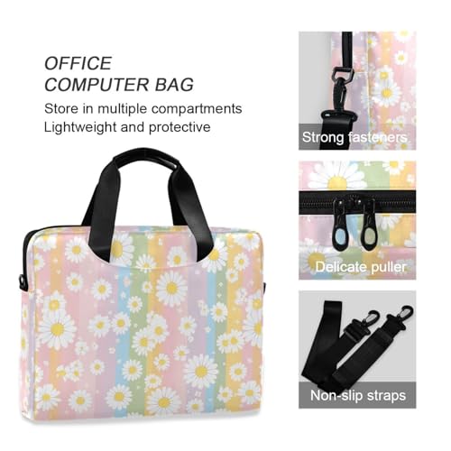 Funda para Laptop 15.6" con Asa y Correa Blanca miniatura 6