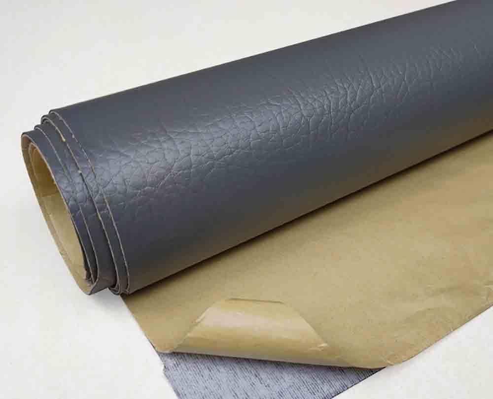 Kit de parches de reparación de PU autoadhesivos: 0,8 mm de grosor, no requiere costura ni planchado(Dark Gray,19x40 in)