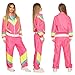 Produktbild Boland 88532 - Kostüm Trainingsanzug 80er Jahre mit Taschen, Jacke und Hose, Campinganzug, Jogginganzug, Junggesellenabschied, Retro Style, Sportler, Gruppenkostüm, Motto Party, Karneval