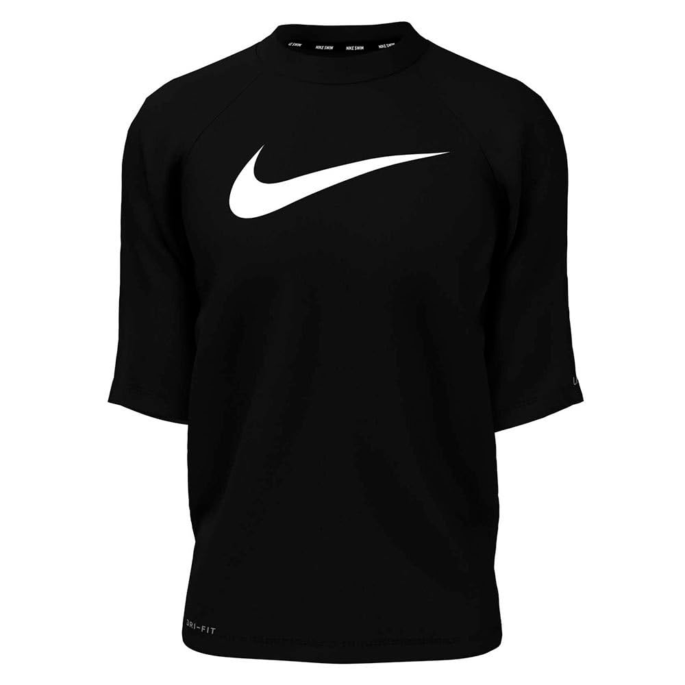 Nike  Kids Black Short Sleeve Hydroguard in Size 11 - 12 Years, Sports Direct