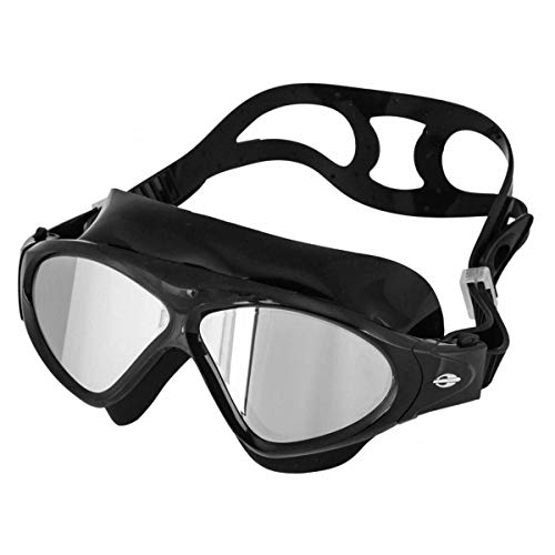 Oculos de natação Orbit, corpo preto/aro preto/lente espelho, Único