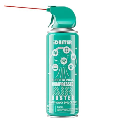 Compressed Air Duster Cleaner for Keyboard - iDuster Air Cans for Cleaning Dust, Hairs, Crumbs, Scraps for Laptop Computer Jewelry Camera