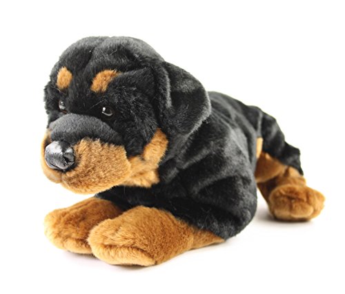 Kuscheltier Rottweiler Rob 45 cm liegend braun/schwarz Plüschhund Plüschrottweiler Uni-Toys