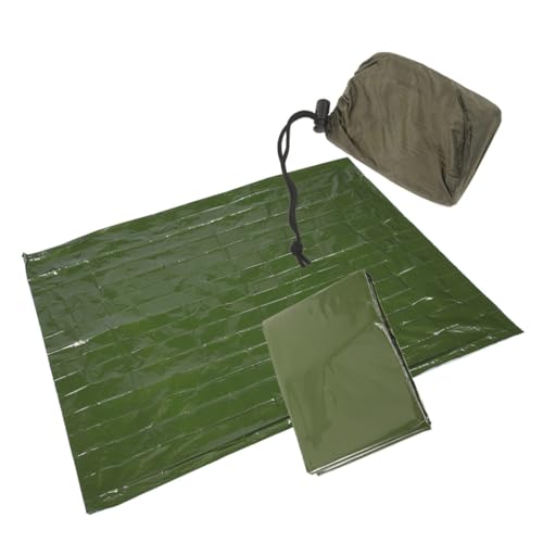 Toddmomy 1 Set Lightweight Thermal Emergency Blankets Camping Insulation Blankets with Carry Bag Portable Foldable Survival Gear for Outdoor Travel and First Aid