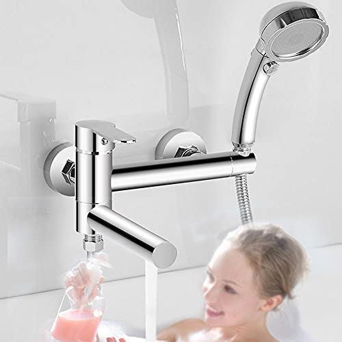 Robinet mitigeur bain-douche multi-modes en laiton avec contrôle précis chaud et froid