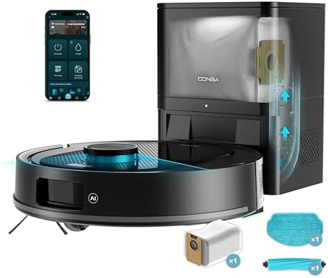 Cecotec Robot Aspirador y Friegasuelos con Base de Autovaciado e ...