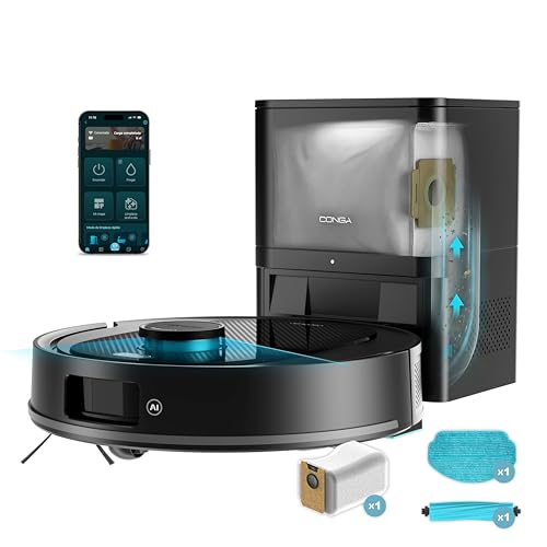 Imagen de Cecotec Robot Aspirador y Friegasuelos con Base de Autovaciado e IA Conga Y80 X-Treme