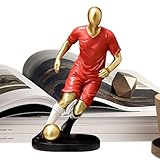 Attraction durable : fabriquée à partir d'une excellente résine, cette statue de joueur de football se distingue par sa durabilité et son style qui ne se décolore pas et ne se déforme pas facilement, offrant une option de décoration sûre, durable et intemporelle.