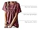 Falechay Mulberry Tops for Women Cute Maternity Blouse Solid Bohemian Pullover Crewneck Short Sleeve Lace Hem Tunic Top L