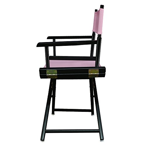 Casual Home 200-02/021-22 Director Chair 18" - Classic Height Blackframe/Pink Canvas #TOP2