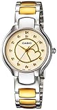 Casio Women's LTP1337SG-9A Silver Stainless-Steel Quartz Watch with Gold Dial