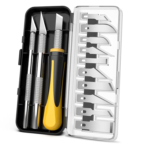 Exacto Knife Set, 16-Piece Hobby Knife & Precision Knife Set, 3-Piece Craft Knife Set with 10-Piece...