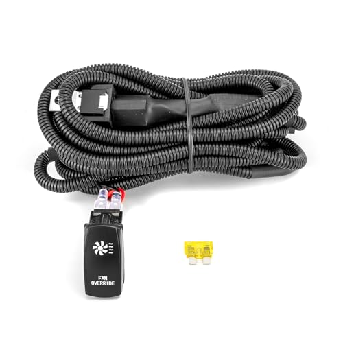 Wsays UTV Fan Override Switch Kit Fit for Polaris Ranger RZR Xpedition