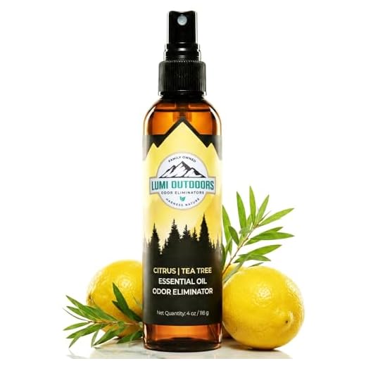 Natural Shoe Deodorizer Spray & Odor Eliminator by Lumi Outdoors - Fresh Citrus Tea Tree Essential Oil Odor Eater