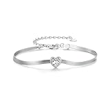 Pulsera Plana con eslabones de Plata de Ley 925 para Mujer