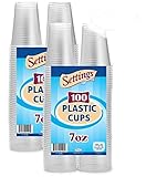 Settings 7oz Plastic Disposable Cups 100 Count Pack Of 2