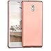 kwmobile TPU Silicone Case for Nokia 3 - Soft Flexible Shock Absorbent Protective Phone Cover - Metallic Rose Gold