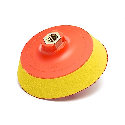 Glass Polish 5 inch (125mm) Buffing Backing Pad with 5/8”-11 Thread for Rotary Polishing Machines - GP12636
