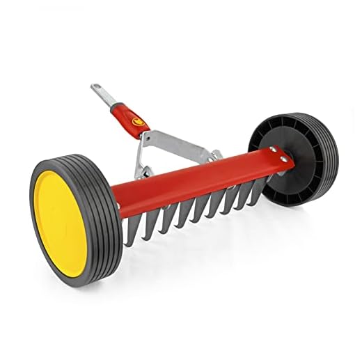 WOLF-Garten 71AAA036650 Roller med Kratta, Röd, 30x60x16 cm