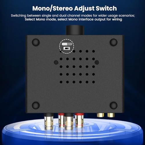 AIYIMA A07 MAX 2-kanałowy wzmacniacz Hi-Fi 300 W x 2 TPA3255 mini wzmacniacz mocy klasy D z możliwością mostkowania Mono Stereo Wzmacniacz stacjonarny 600 W z wyjściem 3,5 mm