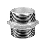 Syveco SF280G40 Serie 280G MM Doppelte Gleiche Brustwarze, Verzinkt, 1-1/2" BSP