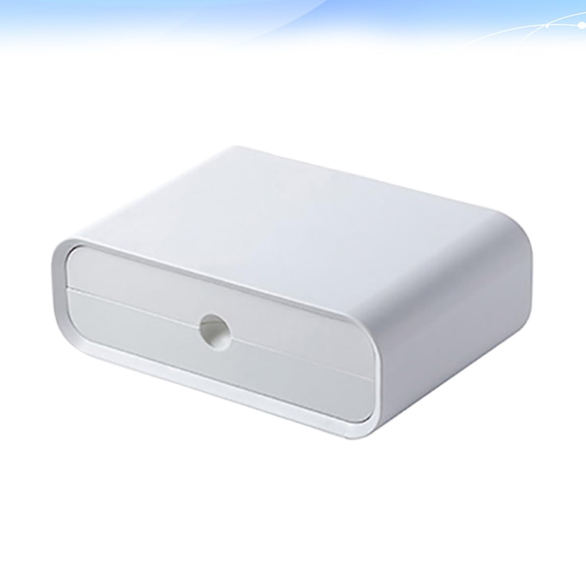 HOMSFOU Soporte Multifuncional para Pantalla de Computadora, Estante Blanco