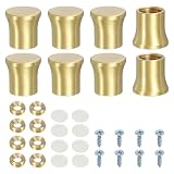 QUARKZMAN 8Pcs Piedini In Ottone Per Taglieri 0.59" x 0.59" Piedini Mini