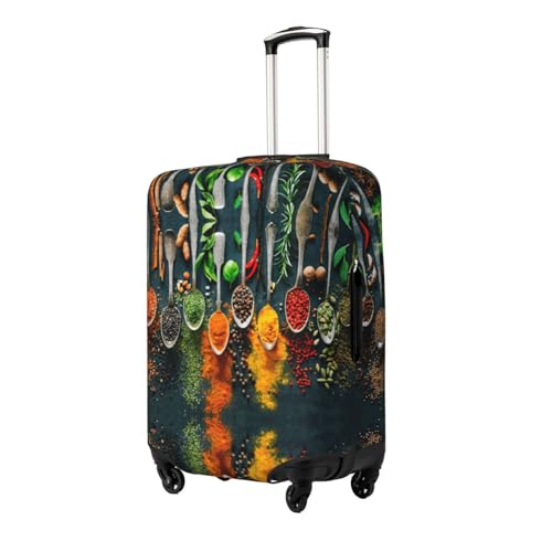 Spices Print Luggage Suitcase Cover Protector Luggage Washable Covers With Concealed Zipper2