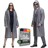 welsberg Poncho Impermeabile con Cappuccio e Maniche, Giacche Impermeabili Riutilizzabili ...
