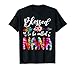 Blessed To Be Called Mom & Nana Floral Tie Dye Mother's Day T-Shirt