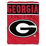 Northwest NCAA Georgia Bulldogs Raschel Throw Blanket, 60' x 80', Basic