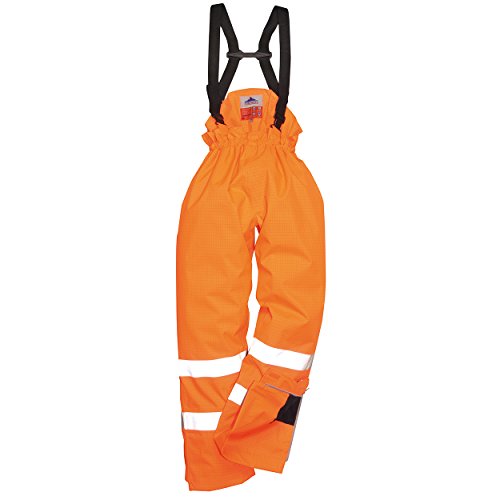 Pantalon Bizflame Rain Portwest orange L protection imperméable antistatique