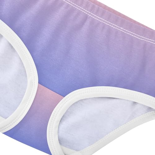 Blush Pink Royal Blue Gradient Girl Panties Cute Girls Underwear Toddler Cotton Animal Briefs Underpants 2t4