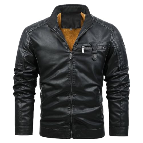 Blouson de motard homme cuir synthétique imprimable pour un look urbain