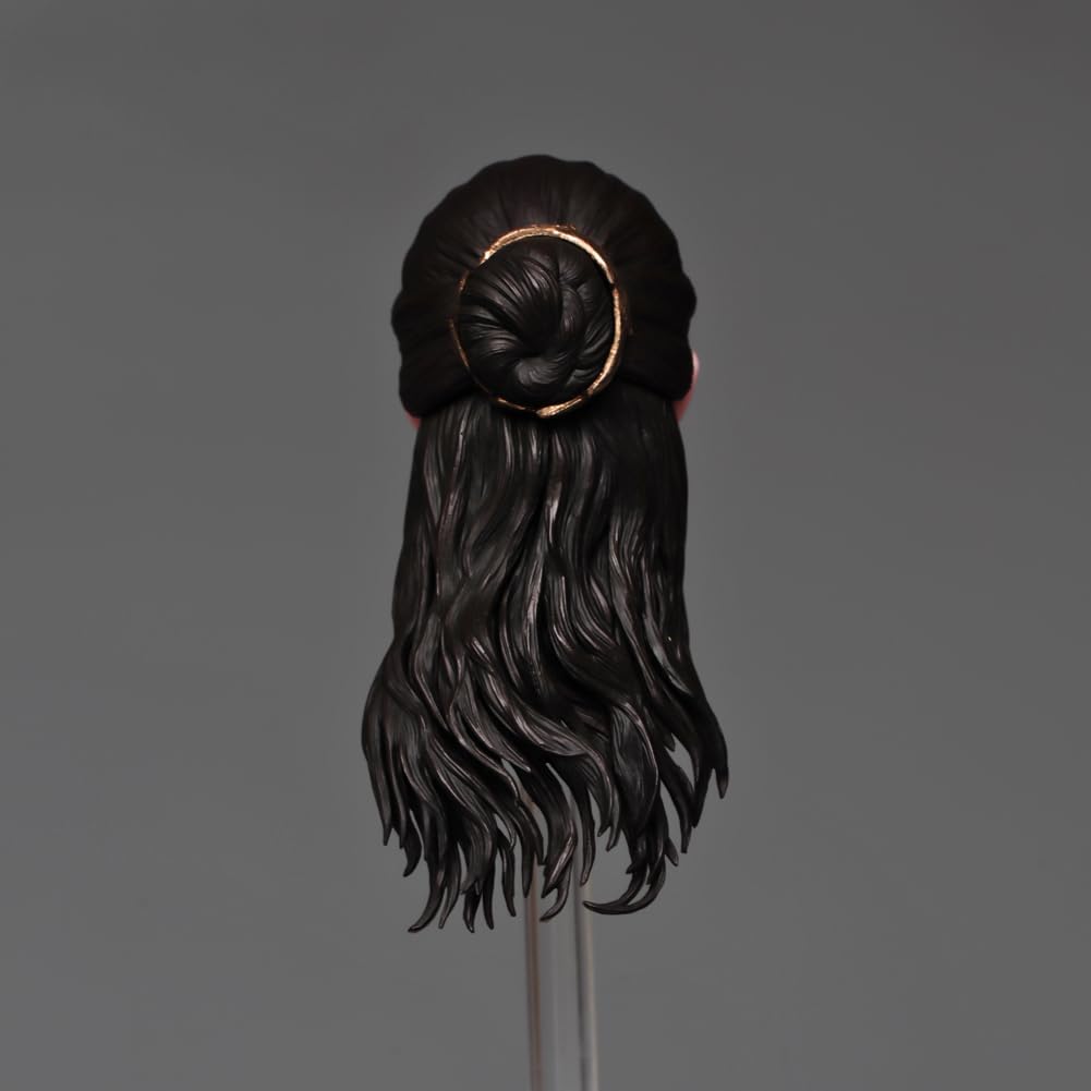 Fremego 1/6 Scale Female Head Sculpt,Beauty European Girl Emma Plastic Hair Head Carved for 12inch PH TBL JO Action Figure Body